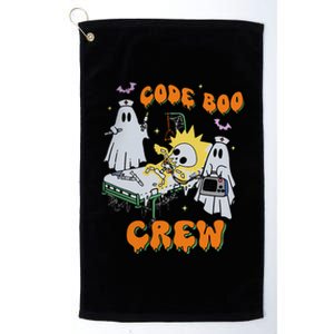 Code Boo Crew Funny Ghost Nurse Halloween Costume Nursing Platinum Collection Golf Towel