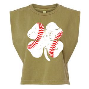 Clover Baseball Garment-Dyed Women's Muscle Tee