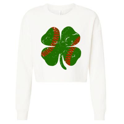 Clover Baseball Cropped Pullover Crew