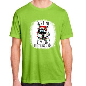 Christmas Black Cat ItS Fine IM Fine Everything Is Fine Gift Adult ChromaSoft Performance T-Shirt