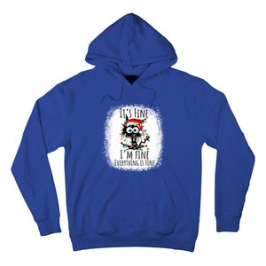 Christmas Black Cat ItS Fine IM Fine Everything Is Fine Gift Hoodie