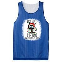 Christmas Black Cat ItS Fine IM Fine Everything Is Fine Gift Mesh Reversible Basketball Jersey Tank