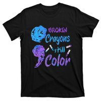 Cool Broken Crayons Still Color Suicide Prevention Awareness T-Shirt