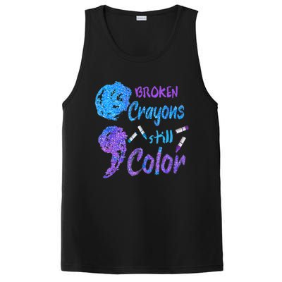 Cool Broken Crayons Still Color Suicide Prevention Awareness PosiCharge Competitor Tank