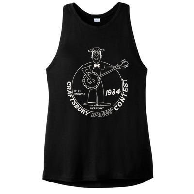 Craftsbury Banjo Contest 1984 Funny Ladies PosiCharge Tri-Blend Wicking Tank