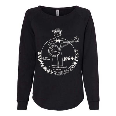 Craftsbury Banjo Contest 1984 Funny Womens California Wash Sweatshirt