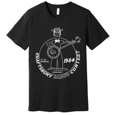 Craftsbury Banjo Contest 1984 Funny Premium T-Shirt