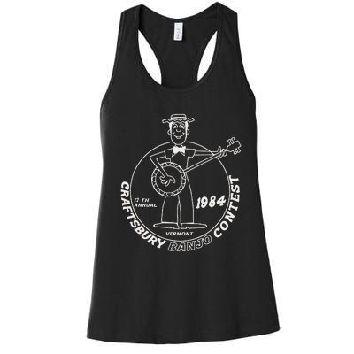 Craftsbury Banjo Contest 1984 Funny Women's Racerback Tank