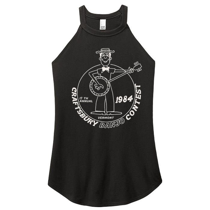 Craftsbury Banjo Contest 1984 Funny Women's Perfect Tri Rocker Tank