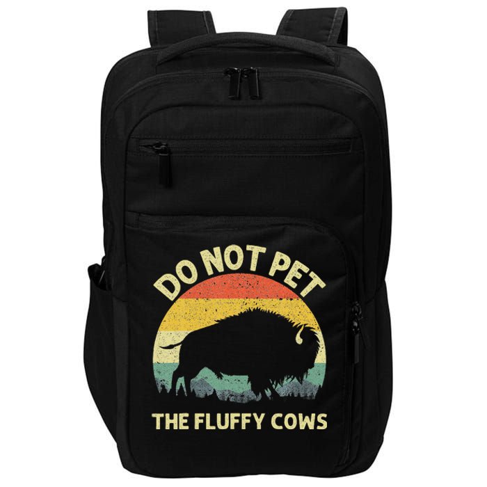 Cool Bison Design For Women Buffalo Animal Lovers Bison Impact Tech Backpack