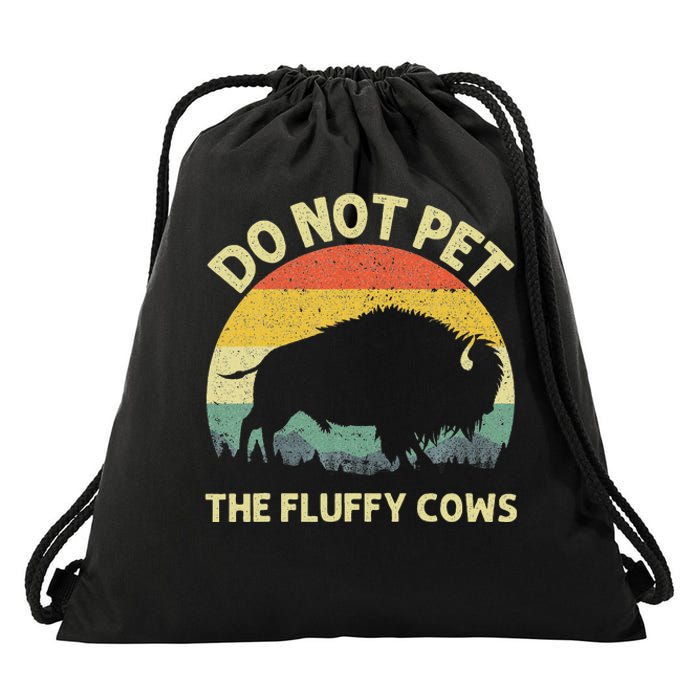 Cool Bison Design For Women Buffalo Animal Lovers Bison Drawstring Bag