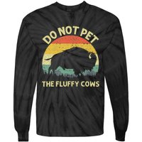 Cool Bison Design For Women Buffalo Animal Lovers Bison Tie-Dye Long Sleeve Shirt