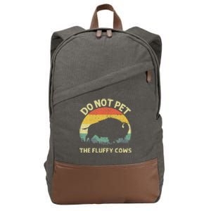 Cool Bison Design For Women Buffalo Animal Lovers Bison Cotton Canvas Backpack