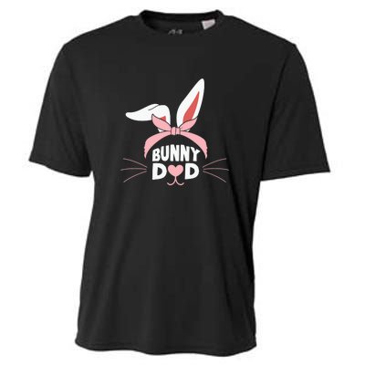 Cute Bunny Daddy Easter Dad Bunny Ears Father's Day Easter Day Cooling Performance Crew T-Shirt