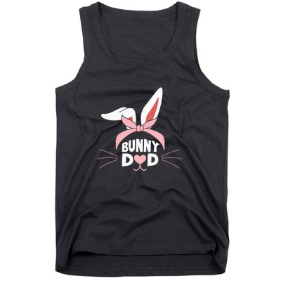 Cute Bunny Daddy Easter Dad Bunny Ears Father's Day Easter Day Tank Top