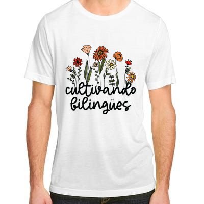 Cultivando Bilingues Dual Language Crew Bilingual Teacher Adult ChromaSoft Performance T-Shirt