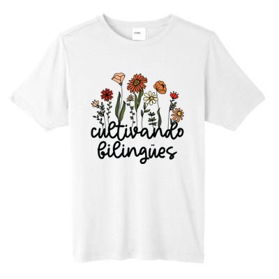 Cultivando Bilingues Dual Language Crew Bilingual Teacher Tall Fusion ChromaSoft Performance T-Shirt