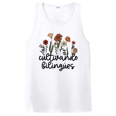 Cultivando Bilingues Dual Language Crew Bilingual Teacher PosiCharge Competitor Tank