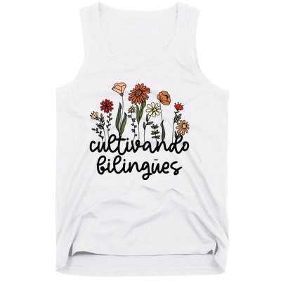 Cultivando Bilingues Dual Language Crew Bilingual Teacher Tank Top