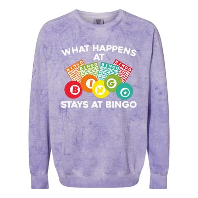 Cute Bingo Design For Women Bingo Player Gambling Game Colorblast Crewneck Sweatshirt