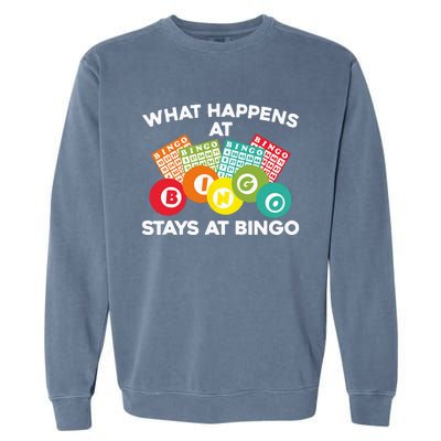 Cute Bingo Design For Women Bingo Player Gambling Game Garment-Dyed Sweatshirt