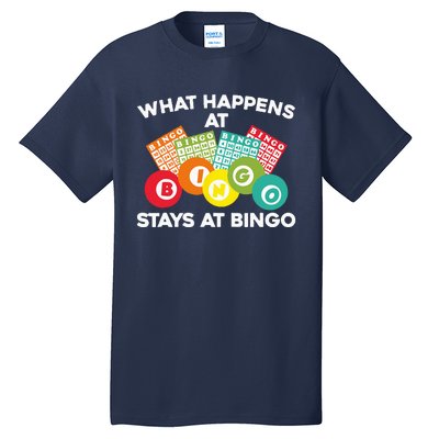 Cute Bingo Design For Women Bingo Player Gambling Game Tall T-Shirt