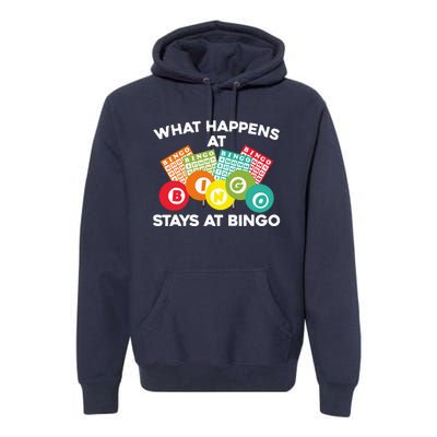 Cute Bingo Design For Women Bingo Player Gambling Game Premium Hoodie