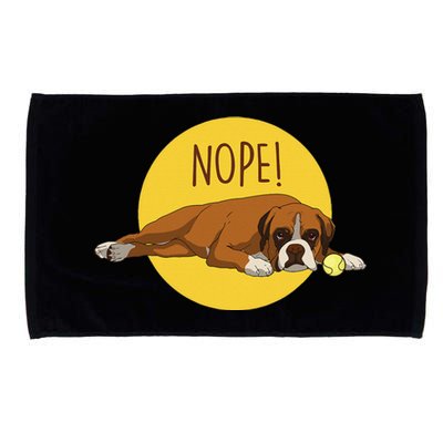 Cute Boxers Dog And Funny Dog Lazy Boxer Dog Microfiber Hand Towel