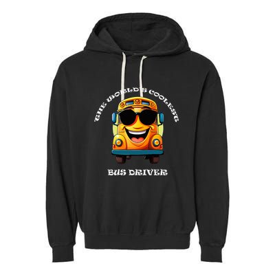 Coolest Bus Driver Garment-Dyed Fleece Hoodie