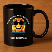 Coolest Bus Driver 11oz C Handle Ceramic Mug