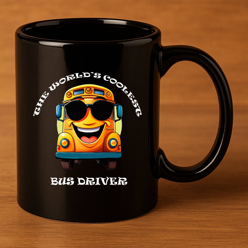 Coolest Bus Driver 11oz C Handle Ceramic Mug