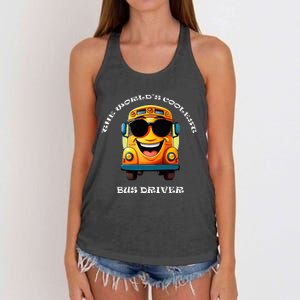 Coolest Bus Driver Women's Knotted Racerback Tank