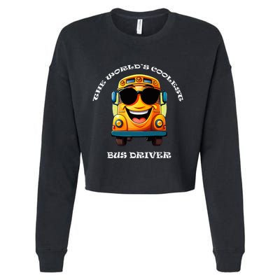 Coolest Bus Driver Cropped Pullover Crew