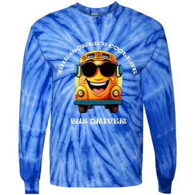 Coolest Bus Driver Tie-Dye Long Sleeve Shirt