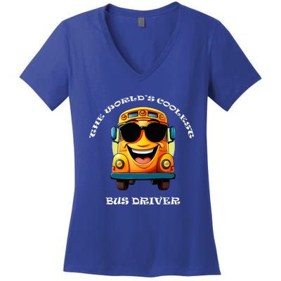 Coolest Bus Driver Women's V-Neck T-Shirt