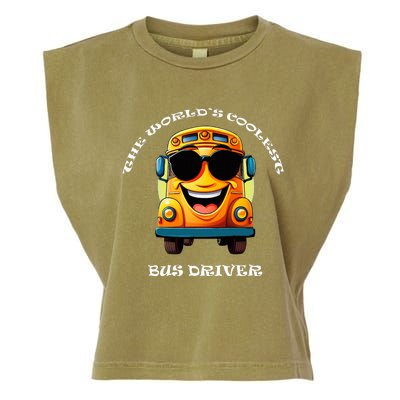 Coolest Bus Driver Garment-Dyed Women's Muscle Tee