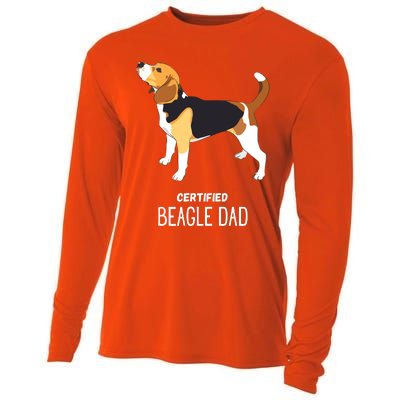 Certified Beagle Dad Cooling Performance Long Sleeve Crew