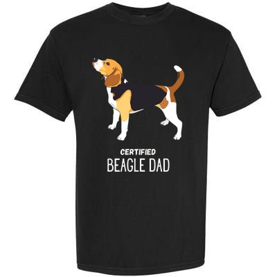 Certified Beagle Dad Garment-Dyed Heavyweight T-Shirt