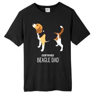 Certified Beagle Dad Tall Fusion ChromaSoft Performance T-Shirt