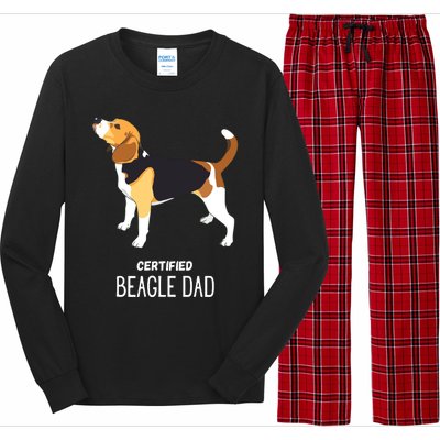 Certified Beagle Dad Long Sleeve Pajama Set