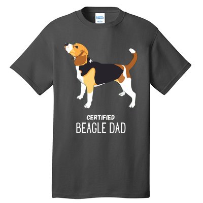 Certified Beagle Dad Tall T-Shirt