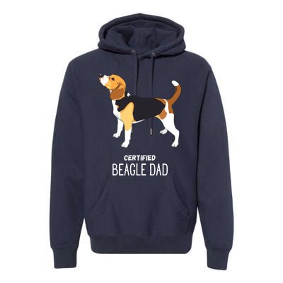 Certified Beagle Dad Premium Hoodie