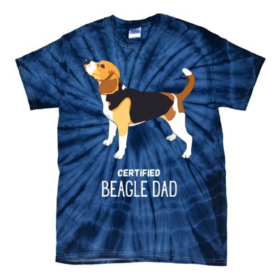 Certified Beagle Dad Tie-Dye T-Shirt