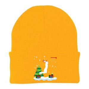 Christmas Basketball Dunk Santa Hat Snowflakes Tree Holiday Gift Knit Cap Winter Beanie