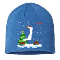 Christmas Basketball Dunk Santa Hat Snowflakes Tree Holiday Gift Sustainable Beanie