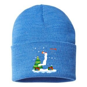 Christmas Basketball Dunk Santa Hat Snowflakes Tree Holiday Gift Sustainable Knit Beanie