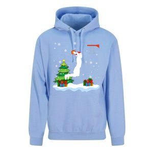 Christmas Basketball Dunk Santa Hat Snowflakes Tree Holiday Gift Unisex Surf Hoodie