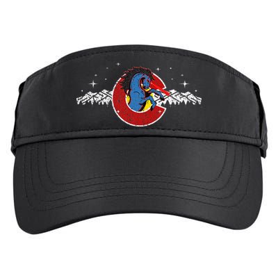 Colorado Blucifer Demon Horse Adult Drive Performance Visor