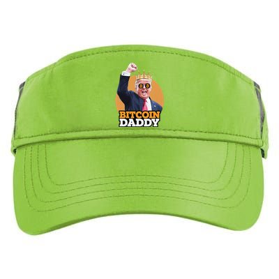 Cute Bitcoin Daddy Trump Crypto King Money Evolution Adult Drive Performance Visor