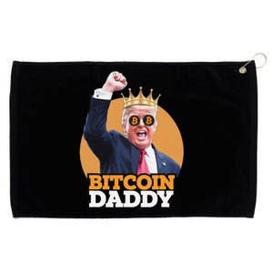 Cute Bitcoin Daddy Trump Crypto King Money Evolution Grommeted Golf Towel